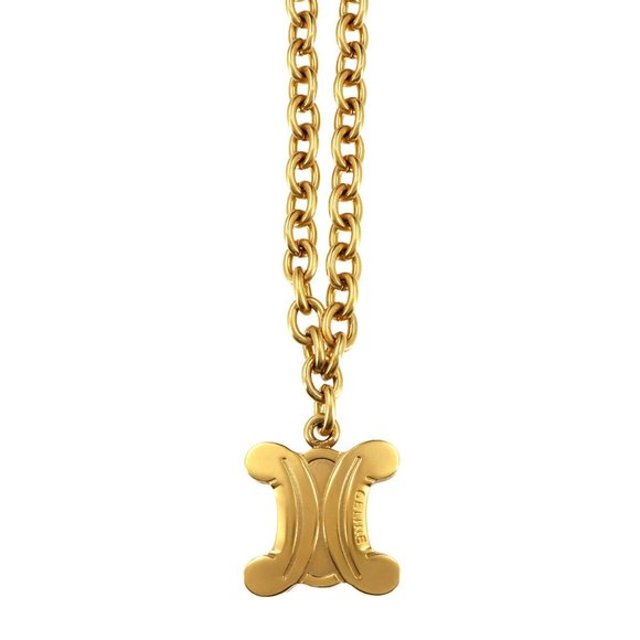 CELINE Gold Necklace